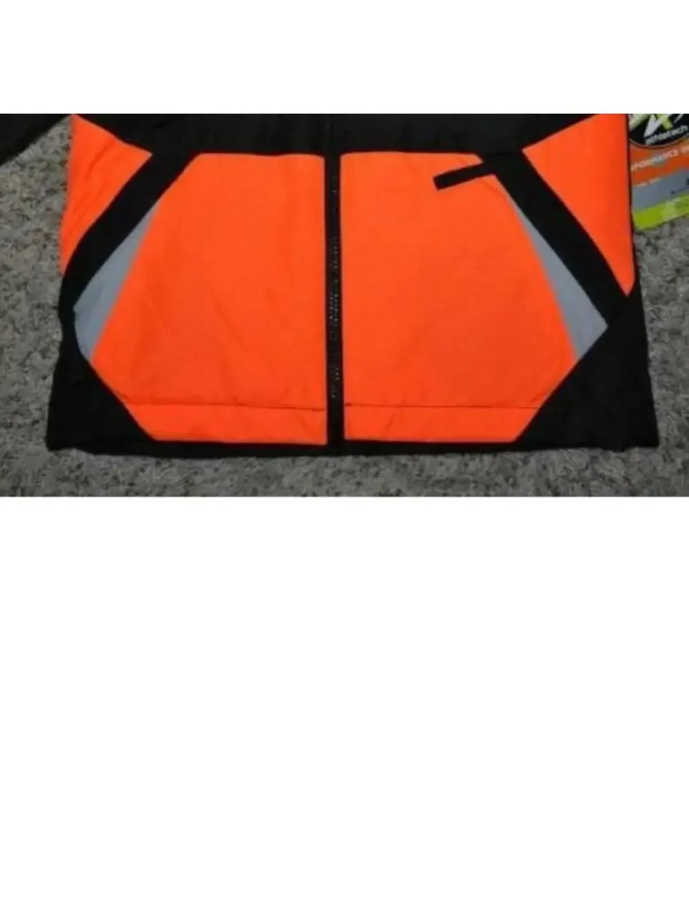 Boys All Weather Jacket 4/5 Black Orange 4 in 1 Winter Spring Fall Athletech